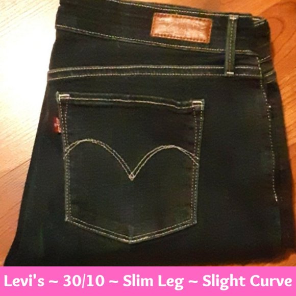 Levis Slight Curve Classic Slim Leg 30 